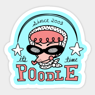 Lady Poodle Sticker